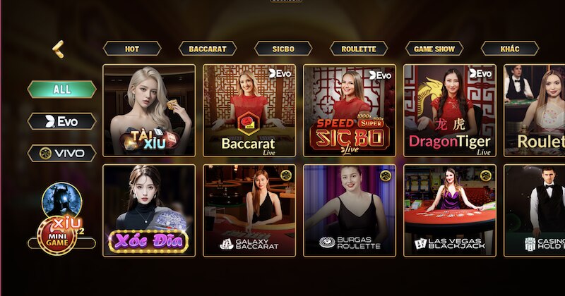 Live Casino Go88: Sòng bạc đỉnh cao và đẳng cấp năm 2025 3 Những sản phẩm đặc sắc của sảnh Live casino tại Go88